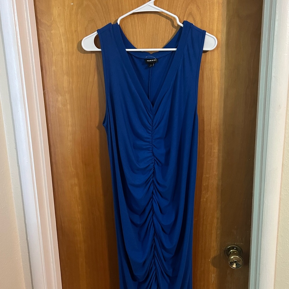 Royal Blue Midi Dress